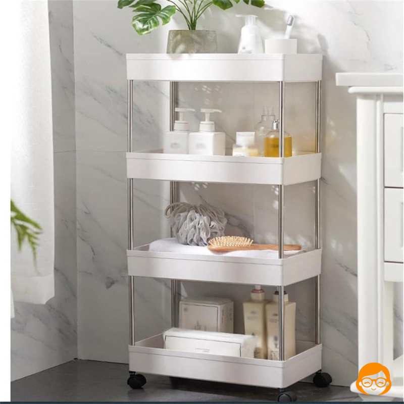 Organix - Organizador de Cozinha Multiuso 4 Andares Com Rodinhas - Entrega Grátis