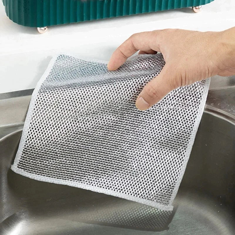EcoLimp - Pano De Fio De Prata Aço Lavar Louça - Entrega Grátis