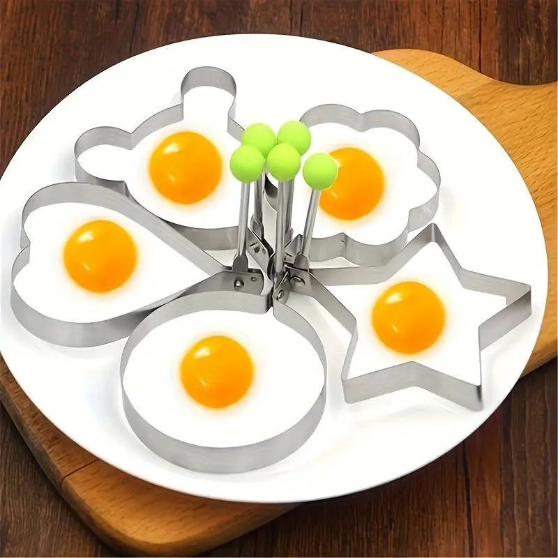 Kit 5 Forminhas - Molde Forma Omeleteira Para Panqueca Ovo Frito e Biscoitos - Entrega Grátis