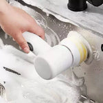 BrushClean - Escova de Limpeza 5 em 1 Sem Fio Prática - Entrega Grátis