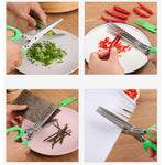 EasyCut - Tesoura Multiuso de Cozinha 5 Lâminas - Entrega Grátis