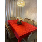 Toalha de Mesa Jacquard – Design Premium Várias Cores para Sua Cozinha - Entrega Grátis