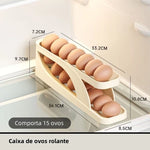 Ovolar - Organizador de Ovos com Rolagem Automática - Entrega Grátis