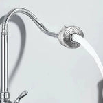 Torneira Inox Prata com Chuveiro e Rotação 360°