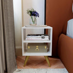 Mesa de Cabeceira Retro para Quarto Casal ou Solteiro Nicho Decoração Palma