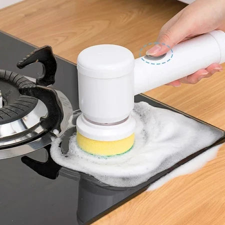 BrushClean - Escova de Limpeza 5 em 1 Sem Fio Prática - Entrega Grátis